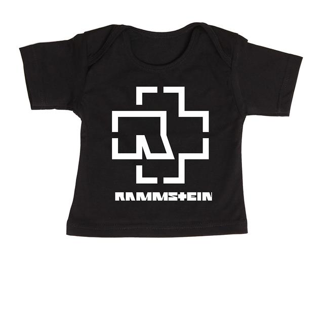 футболки для новорождённых RAMMSTEIN чёрный 80