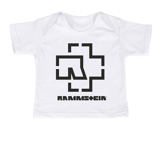 футболки для новорождённых RAMMSTEIN белый 80