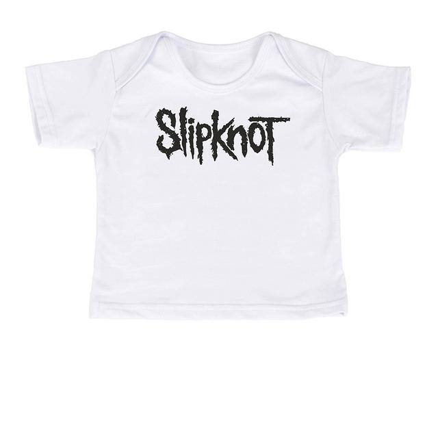 футболки для новорождённых SLIPKNOT белый 80