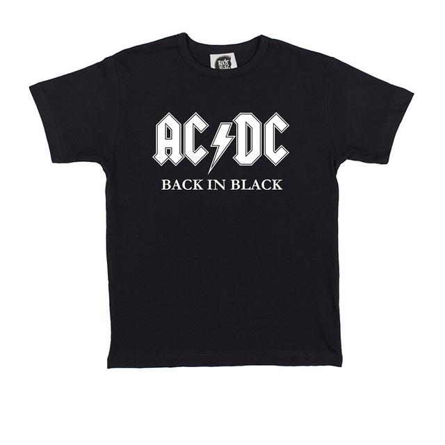 футболки для детей AC/DC BACK IN BLACK чёрный 116