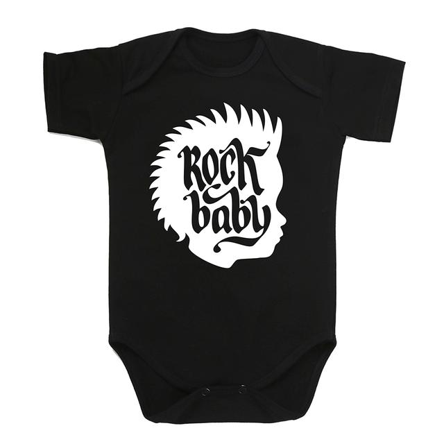 боди для новорождённых ROCKBABY чёрный 68 (от 6 месяцев)