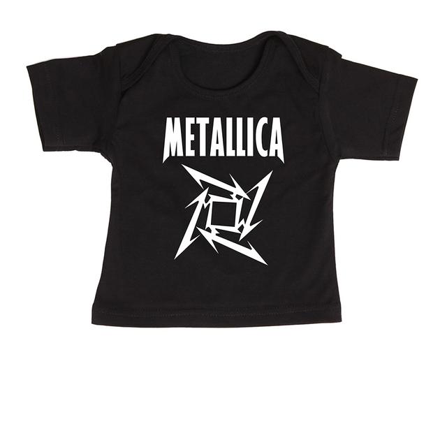 футболки для новорождённых METALLICA STAR чёрный 86