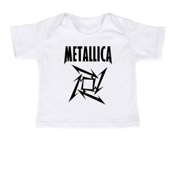 футболки для новорождённых METALLICA STAR белый 80