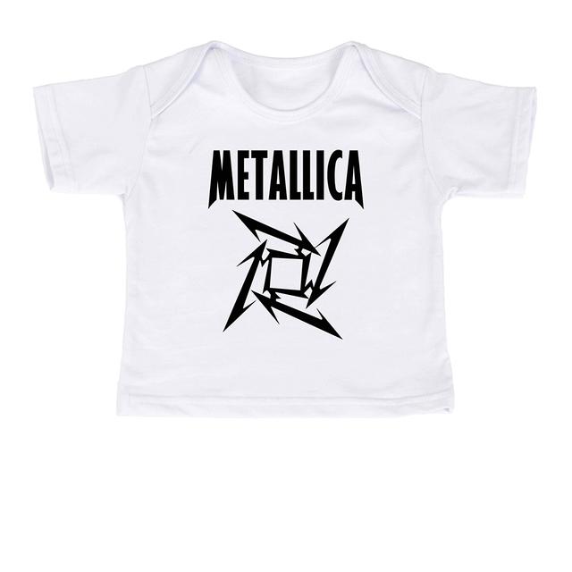 футболки для новорождённых METALLICA STAR белый 74