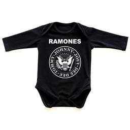 Боди для новорождённых RAMONES чёрный 68 (от 6 месяцев)