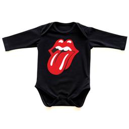 Боди для новорождённых ROLLING STONES чёрный 68 (от 6 месяцев)