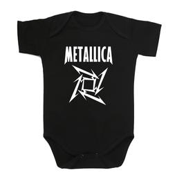 Боди для новорождённых METALLICA STAR чёрный 68 (от 6 месяцев)
