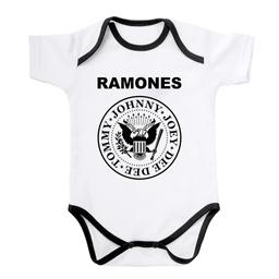 Боди для новорождённых RAMONES белый 68 (от 6 месяцев)