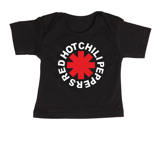 Футболка для новорождённых RED HOT CHILI PEPPERS чёрная 80