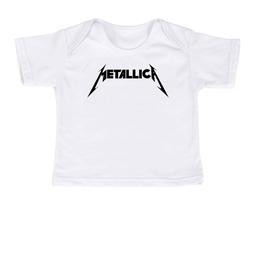 Футболка для новорождённых METALLICA белая 80
