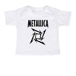 Футболка для новорождённых METALLICA STAR белая 80