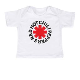 Футболка для новорождённых RED HOT CHILI PEPPERS белая 80
