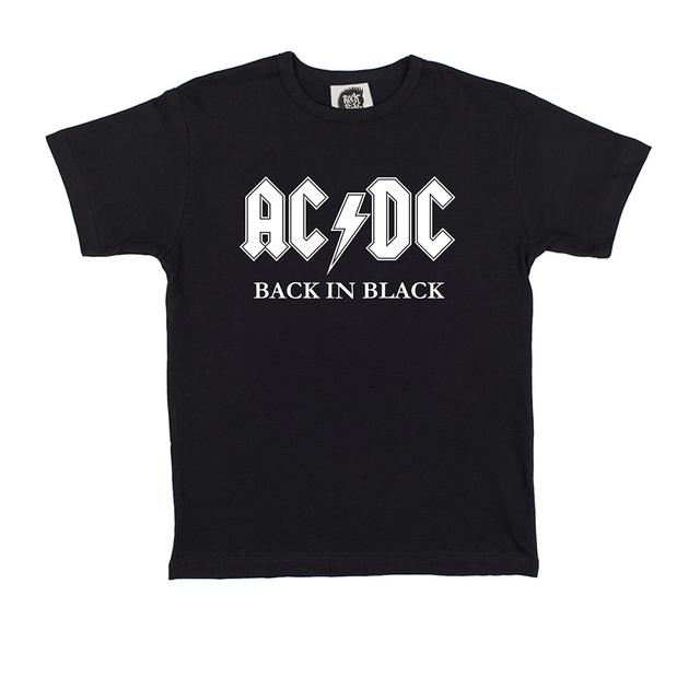 Детская футболка AC/DC BACK IN BLACK чёрная 104